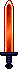 Inventory icon of Gladius (Orange Blade, Blue Hilt)
