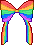 Icon of Rainbow Ribbon Wings
