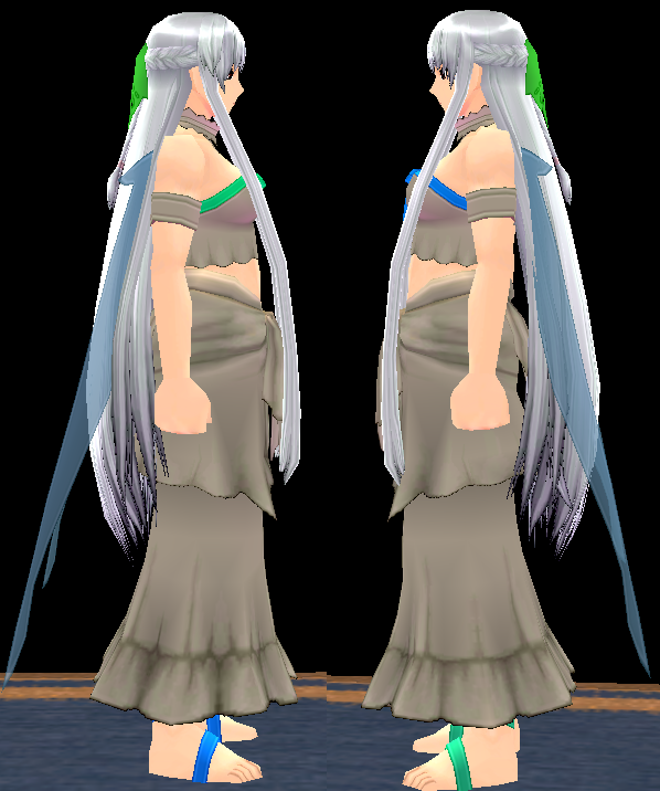 Equipped Giant Asuna ALO Set viewed from the side