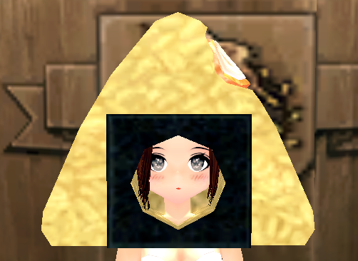 Equipped Used Triangle Kimbap Hat viewed from the front
