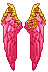 Icon of Pink Guardian Angel Wings