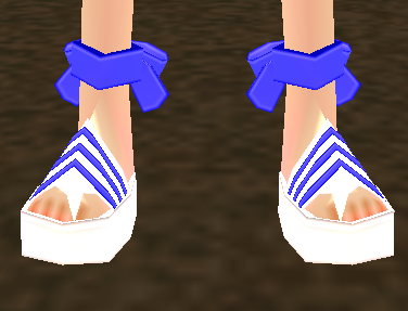 Equipped Striped Sailor Sandals viewed from the front