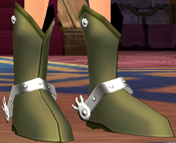 Equipped Duck Boots viewed from an angle