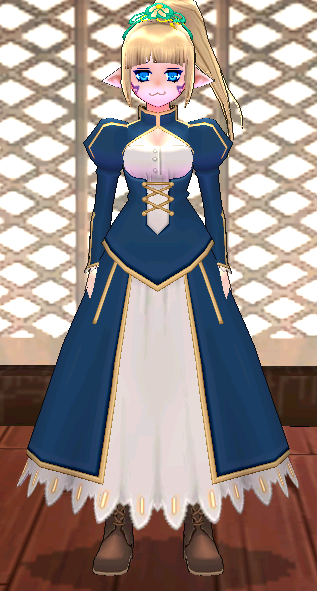 Equipped Saber Dress viewed from the front