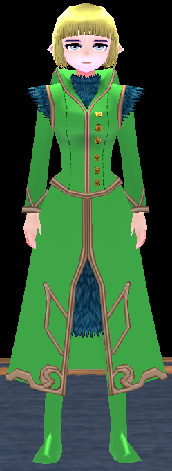 Equipped Female Odelia Wizard Suit viewed from the front