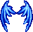 Icon of Turkish Blue Twinkling Devil Wings