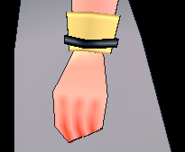 Equipped After School Wrist Guard viewed from the side