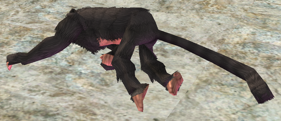 Portrait of Dying Glutton Monkey