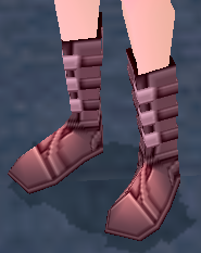 Equipped Sandra's Sniper Suit Boots (M) viewed from an angle