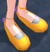 Equipped Ankle Strap Ribbon Shoes viewed from an angle