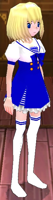 Equipped Sailor Uniform (F) viewed from an angle