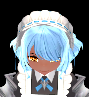 Equipped Battle Maid Headband (F) viewed from the front