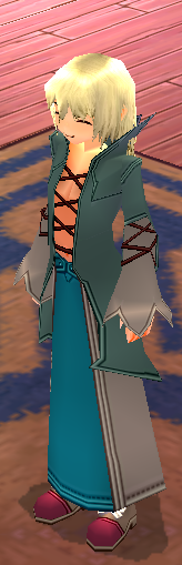 Equipped Male Karis Wizard Set viewed from an angle