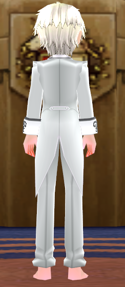 Equipped Butler Outfit (For Male Partners) viewed from the back