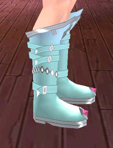 Equipped Reaper's Shoes (M) viewed from the side