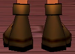 Equipped Cores' Boots (M) viewed from the back