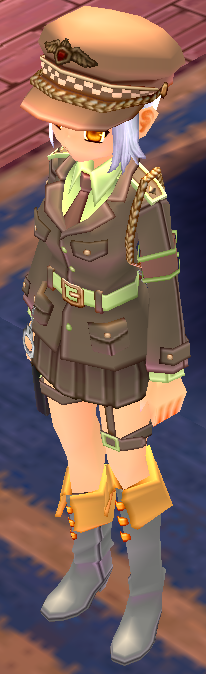 Equipped Female Police Officer Set viewed from an angle
