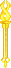 Inventory icon of Crystal Lightning Wand (Gold)