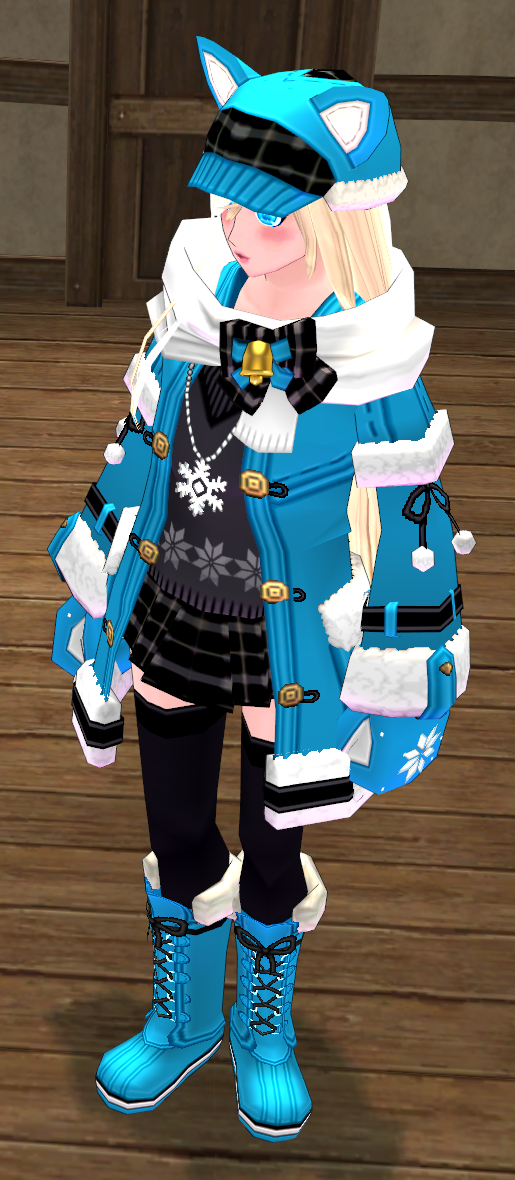 Equipped GiantFemale Lovely Snowflake Set viewed from an angle