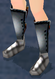 Equipped Guardian Boots viewed from an angle