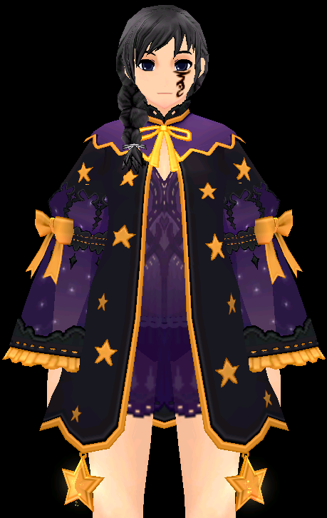 Equipped Night Witch Dress (Default Day) viewed from the front