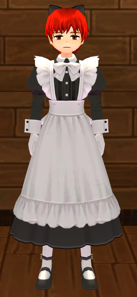 Equipped Male Eluned Classic Butler and Maid Set viewed from the front