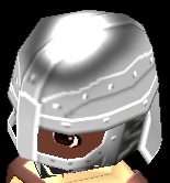 Equipped Iron Mask Headgear viewed from an angle
