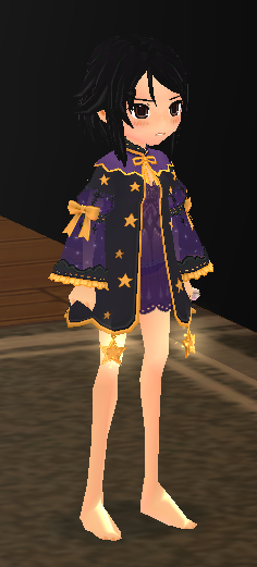 Equipped Night Witch Dress (Default) viewed from an angle