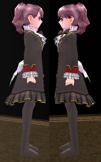 Equipped Royal Rose Outfit (F) viewed from the side