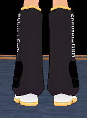 Equipped Kagamine Len Shoes viewed from the back