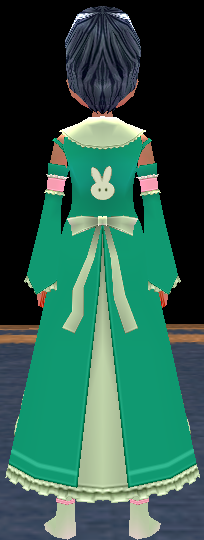 Equipped Bunny Ribbon Suit viewed from the back