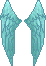 Icon of Sky Blue Angel Wings