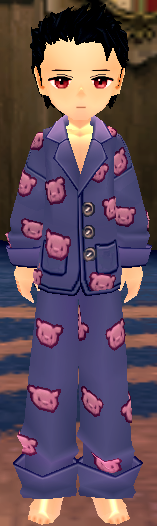 Equipped Bear Pajamas viewed from the front