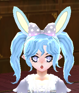 Equipped Casual Date Bunny Ears and Bow Headband viewed from the front