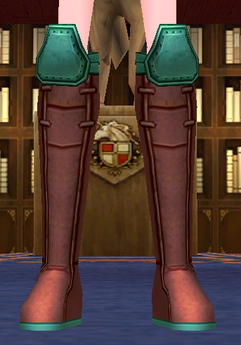 Equipped Tara Infantry Boots (F) viewed from the front