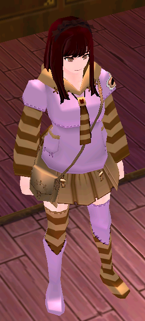Equipped Giant Adorable Raccoon Outfit (Female) viewed from an angle