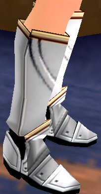 Equipped Lugh's Greaves viewed from an angle