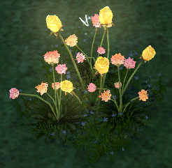 How Homestead Shimmering Flower (Type A) appears at night