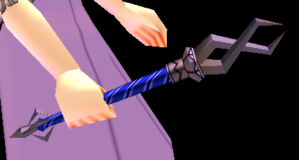 Equipped Crystal Lightning Wand