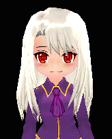 Equipped Illyasviel Wig viewed from the front