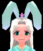 Equipped Starry Bunny Headband viewed from the front