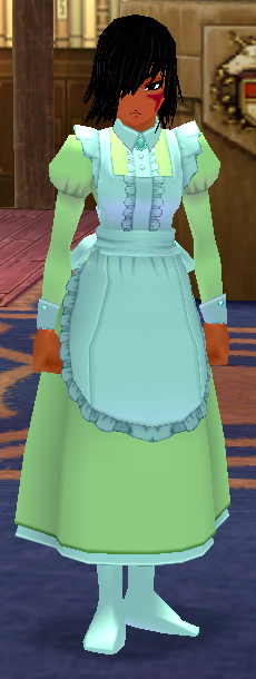 Equipped Long Giant Maid Outfit viewed from the front