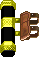 Inventory icon of Earth Cylinder (Yellow and Black)