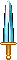 Inventory icon of Fluted Short Sword (Blue Blade)