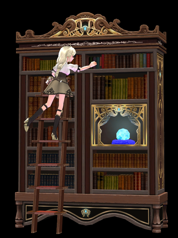 Bookshelf with Ladder preview.png