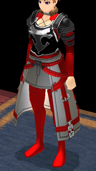 Equipped GiantFemale Royal Knight Armor viewed from an angle