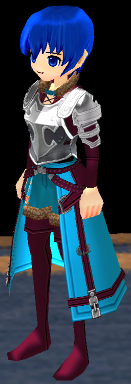 Equipped Male Royal Knight Armor viewed from an angle