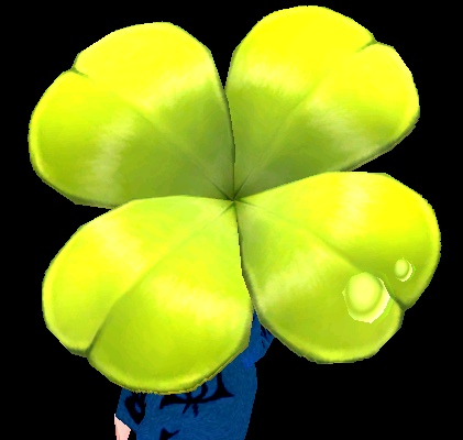 Four-Leaf Clover Umbrella opened