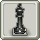 Homestead Chess Piece - Black King and White Square