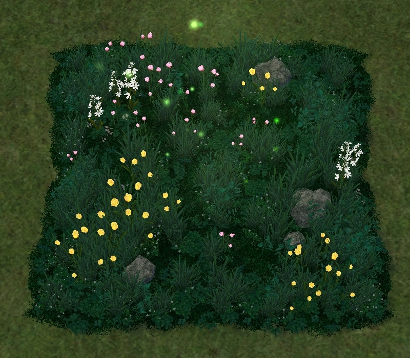 How Homestead Firefly Meadow appears at night